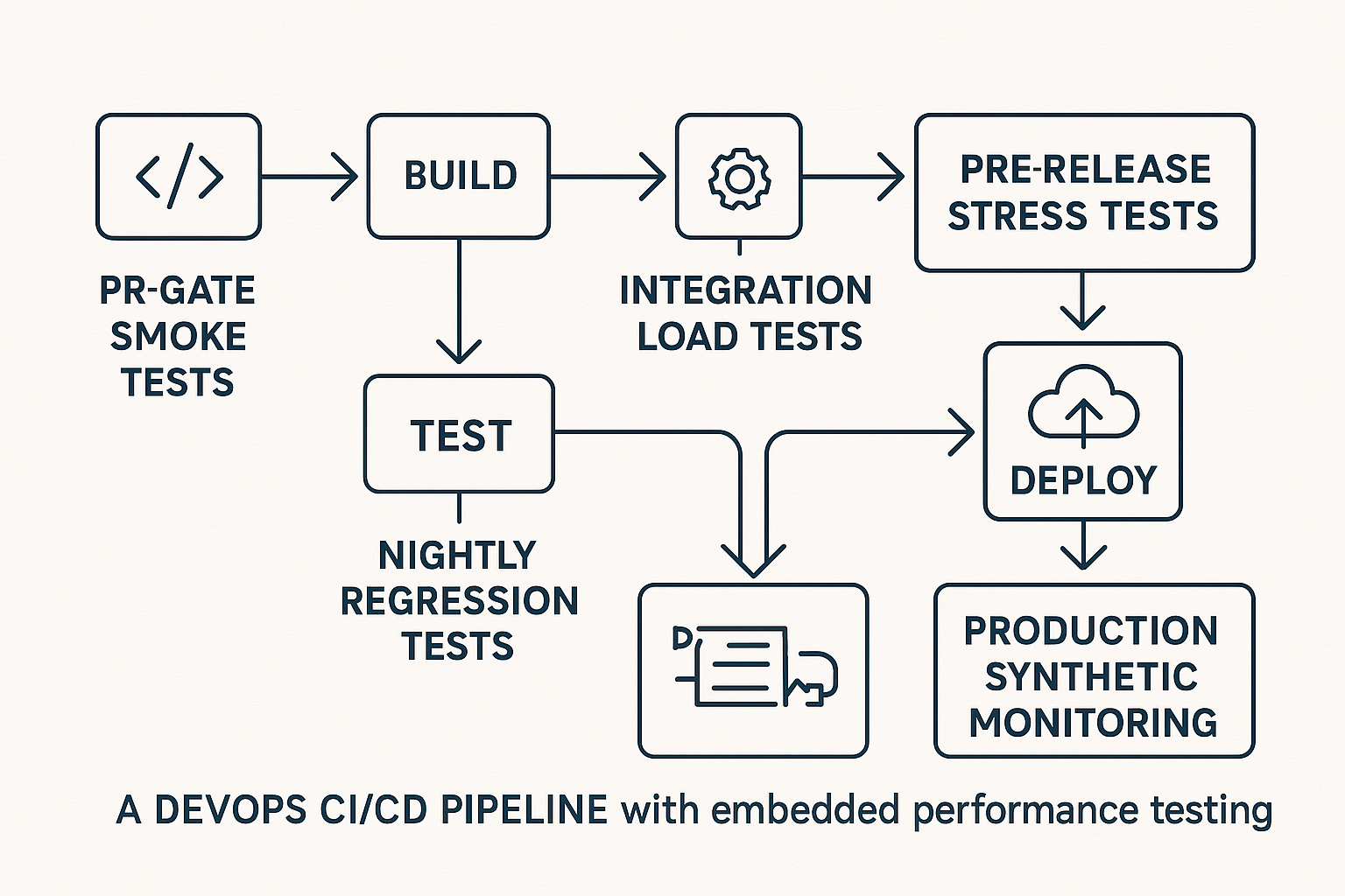Collaborative Performance Monitoring Illustrative scene showing developers and SREs collaborating around a performance dashboard in a modern office setting. Multiple screens display performance metrics with real usage, like response times and error rates.