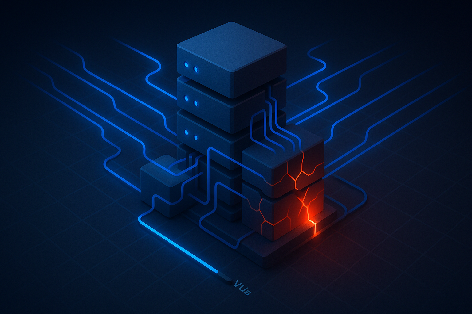 AI-Assisted Threshold Detection in the Pipeline Split-panel illustration contrasting chaotic manual latency review with an automated AI pipeline gate flagging anomalous samples above a z-score threshold