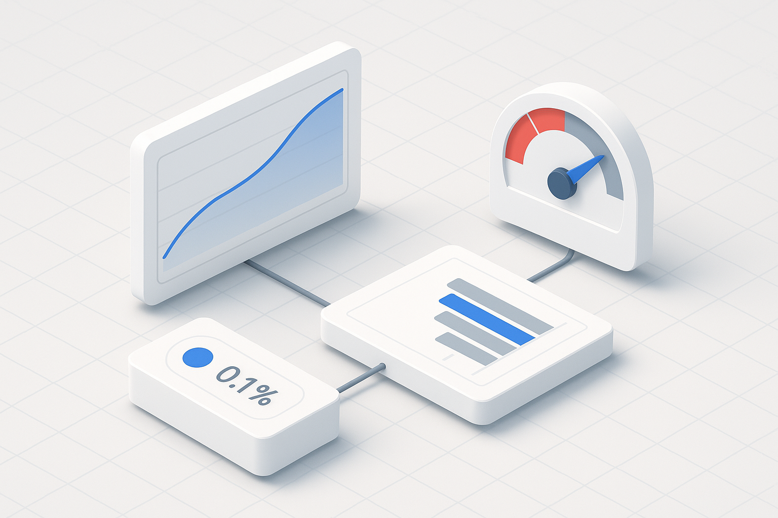 Benchmark Gates in the CI/CD Pipeline Engineering team reviewing a CI/CD pipeline with a performance gate stage showing percentile latency charts and pass/fail regression indicators